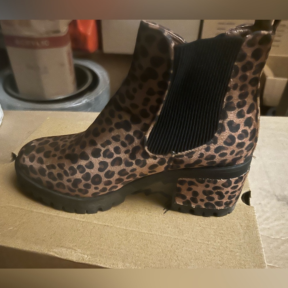 Cheetah print boots